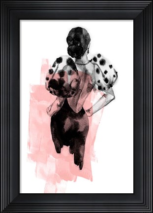 Framed Figure Pink Print