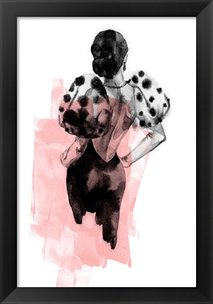 Framed Figure Pink Print