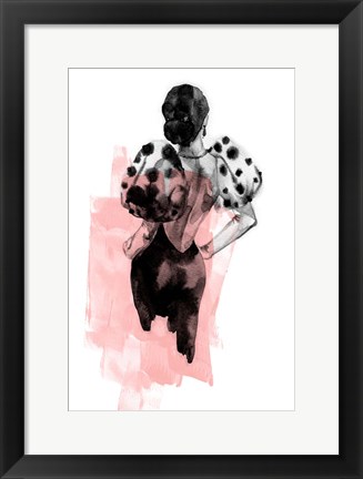 Framed Figure Pink Print