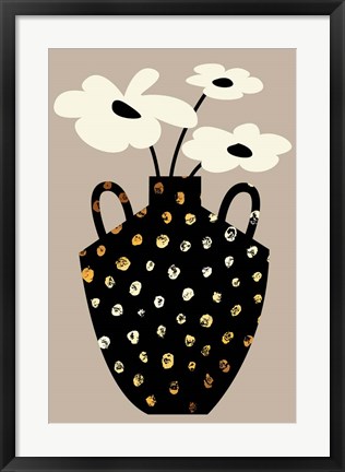 Framed Vase Floral II Print