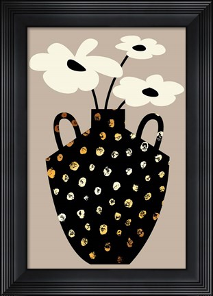 Framed Vase Floral II Print