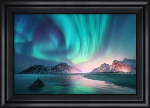 Framed Northern Lights Print