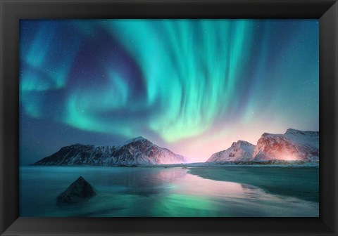 Framed Northern Lights Print