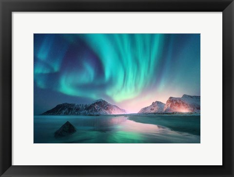 Framed Northern Lights Print