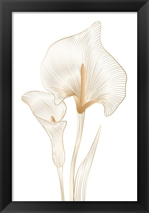 Framed Lily Line Print