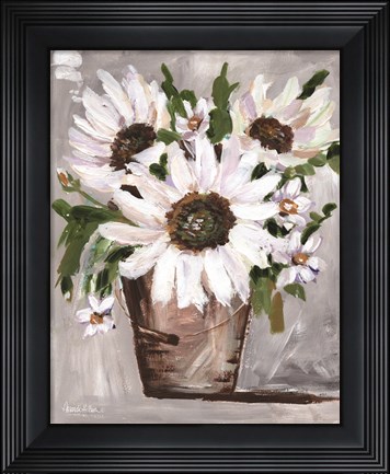 Framed Farmgirl Flowers Print