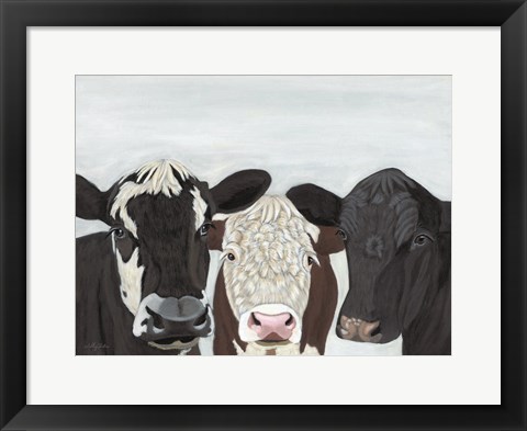 Framed Herd Meeting Print