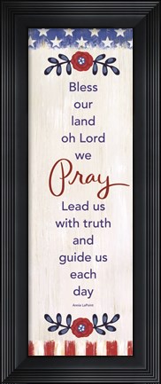 Framed Bless Our Land Print