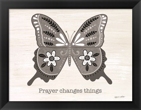 Framed Prayer Butterfly Print