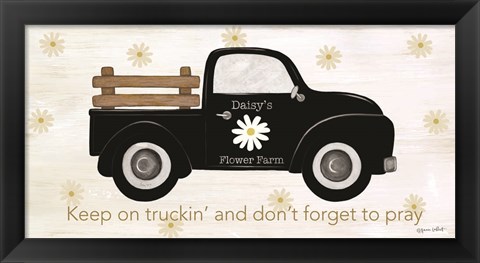 Framed Keep On Truckin&#39; Print