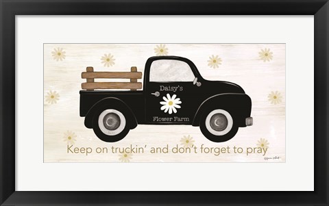 Framed Keep On Truckin&#39; Print