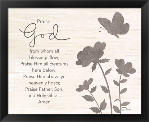 Framed Praise God Print