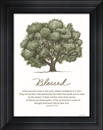 Framed Blessed Print