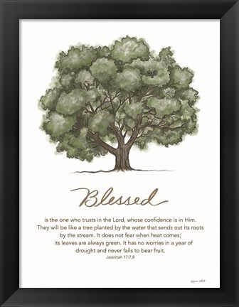 Framed Blessed Print