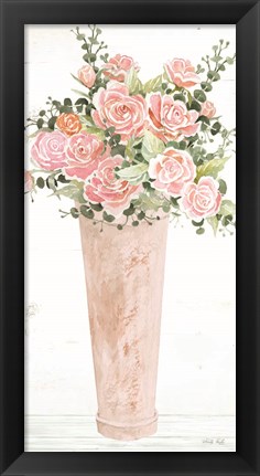 Framed Cotton Candy Roses II Print