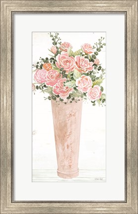 Framed Cotton Candy Roses II Print