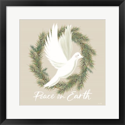 Framed Peace on Earth Dove Print