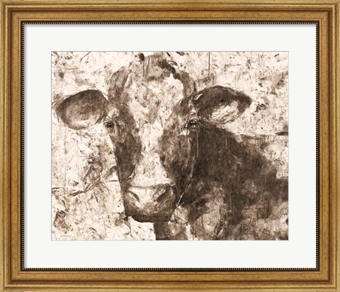 Framed Mable the Cow Print