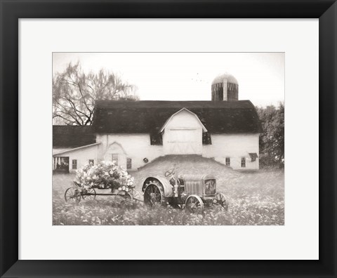 Framed Big Country Barn Print