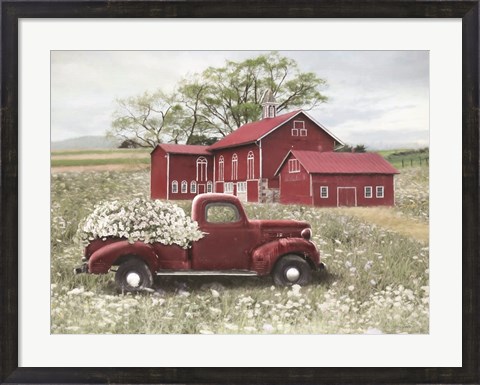 Framed Spring at the Barn Print