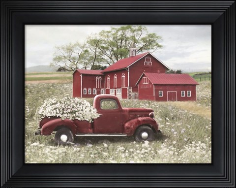 Framed Spring at the Barn Print