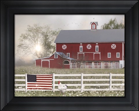 Framed Patriotic Farm Print