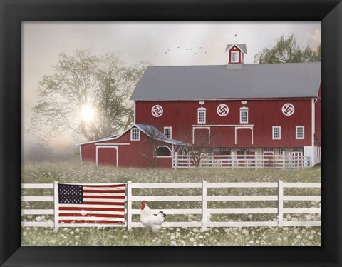 Framed Patriotic Farm Print