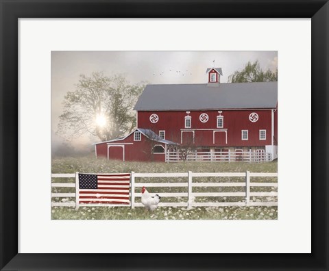 Framed Patriotic Farm Print