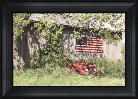Framed Topless Jeep Print