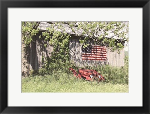 Framed Topless Jeep Print