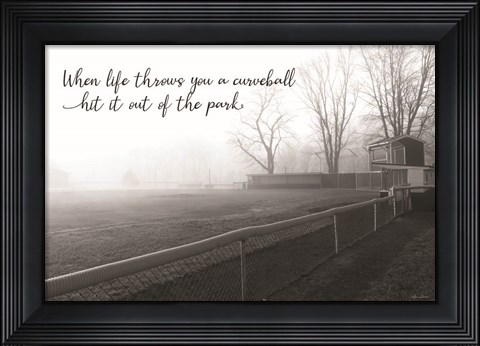 Framed Curveball Print