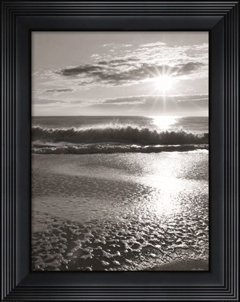Framed Beach Sunrise Print