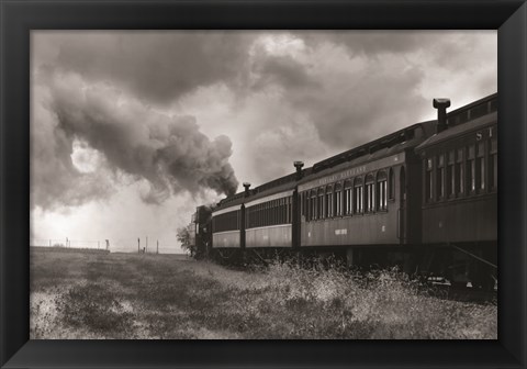 Framed Country Train Ride Print