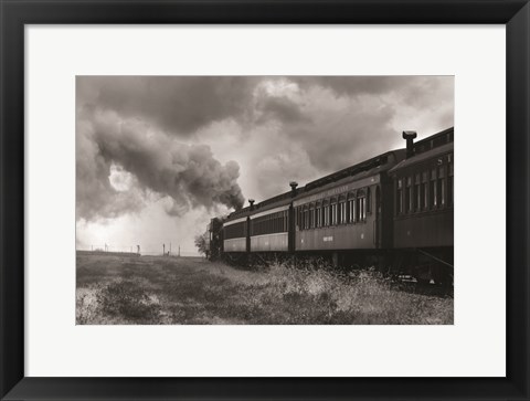 Framed Country Train Ride Print