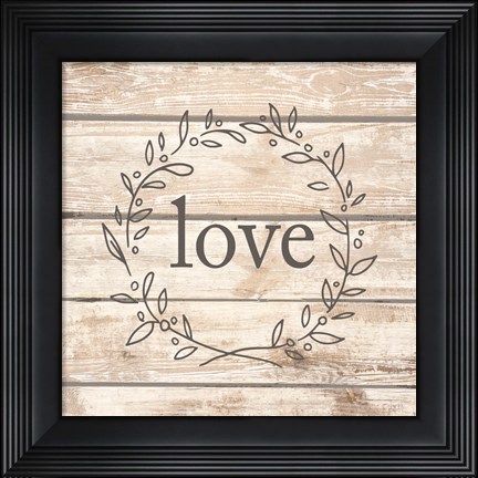 Framed Love Print