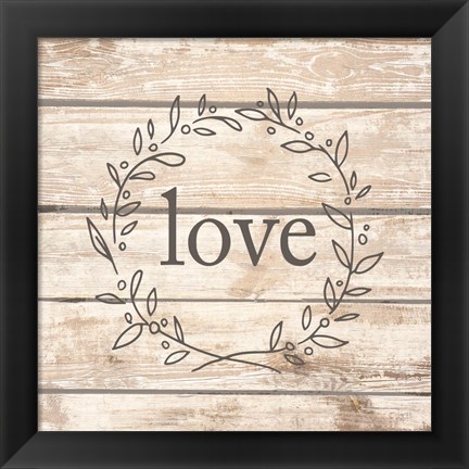 Framed Love Print