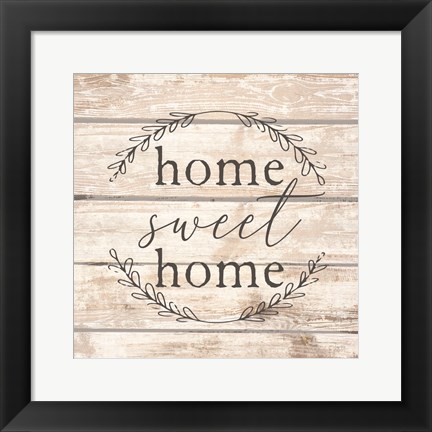 Framed Home Sweet Home Print