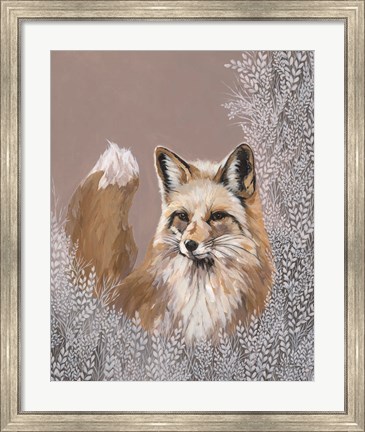Framed Fraser the Winter Fox Print