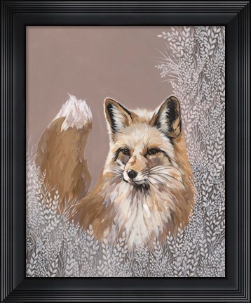 Framed Fraser the Winter Fox Print
