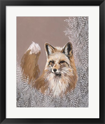 Framed Fraser the Winter Fox Print