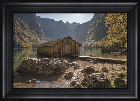 Framed Water Walkway Print