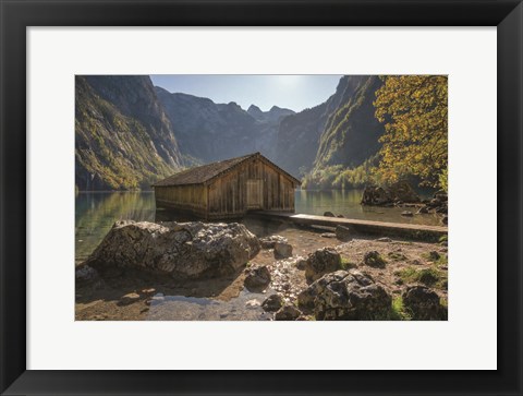 Framed Water Walkway Print