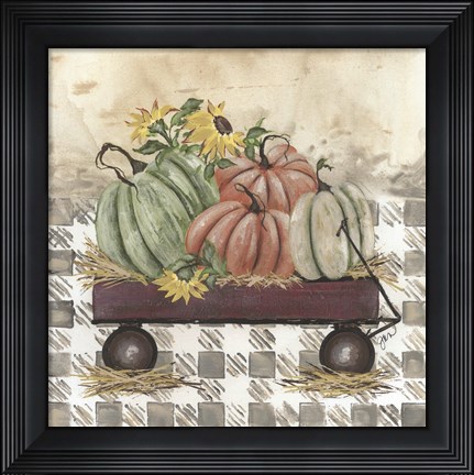 Framed Fall Wagon Print