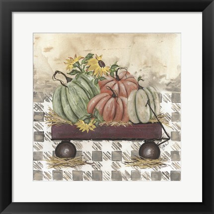 Framed Fall Wagon Print