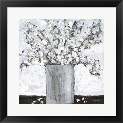 Framed Farmhouse Floral I Print