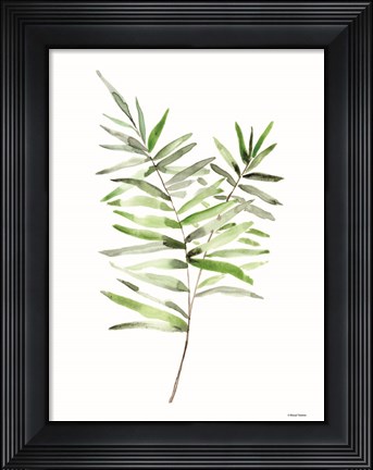 Framed Leafy Stem 1 Print