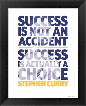 Framed Steph Curry - Success Print