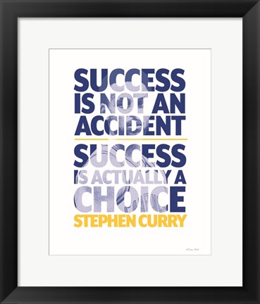 Framed Steph Curry - Success Print