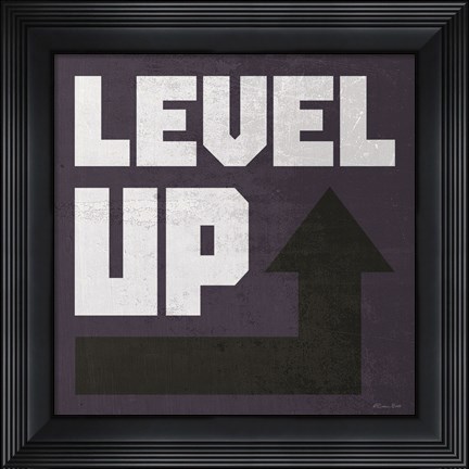 Framed Level Up Print