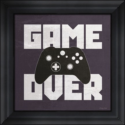 Framed Game Over Print